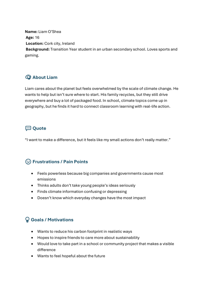 Persona Profile — page 1