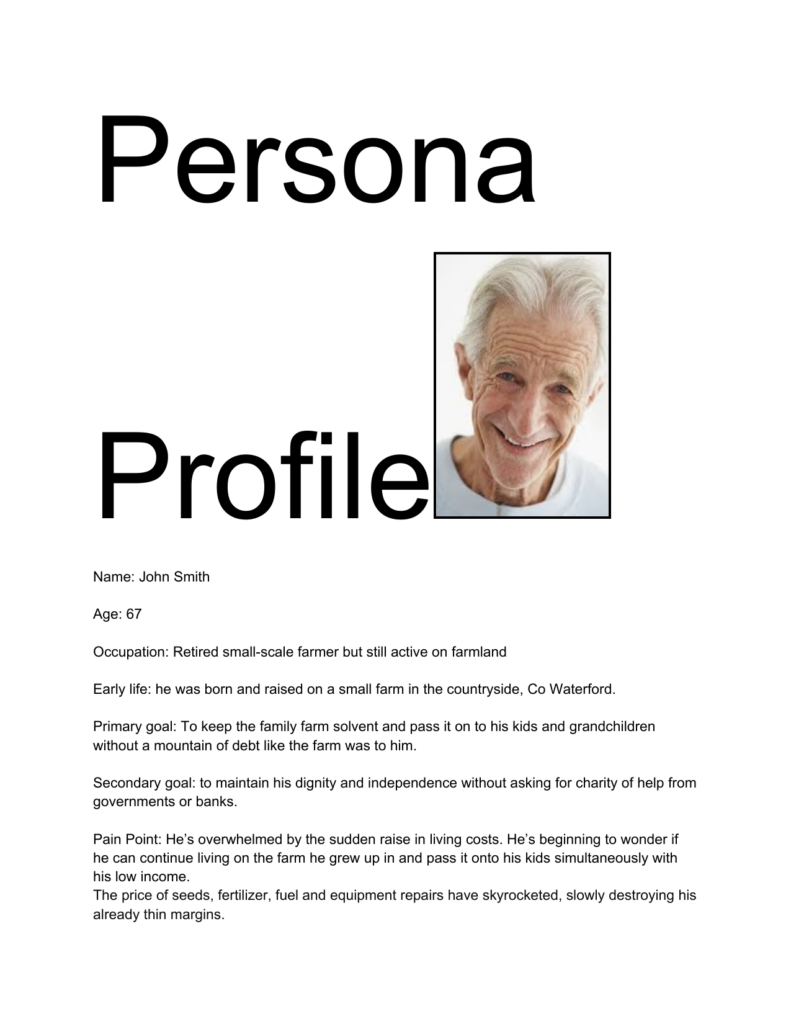 Persona Profile — page 1
